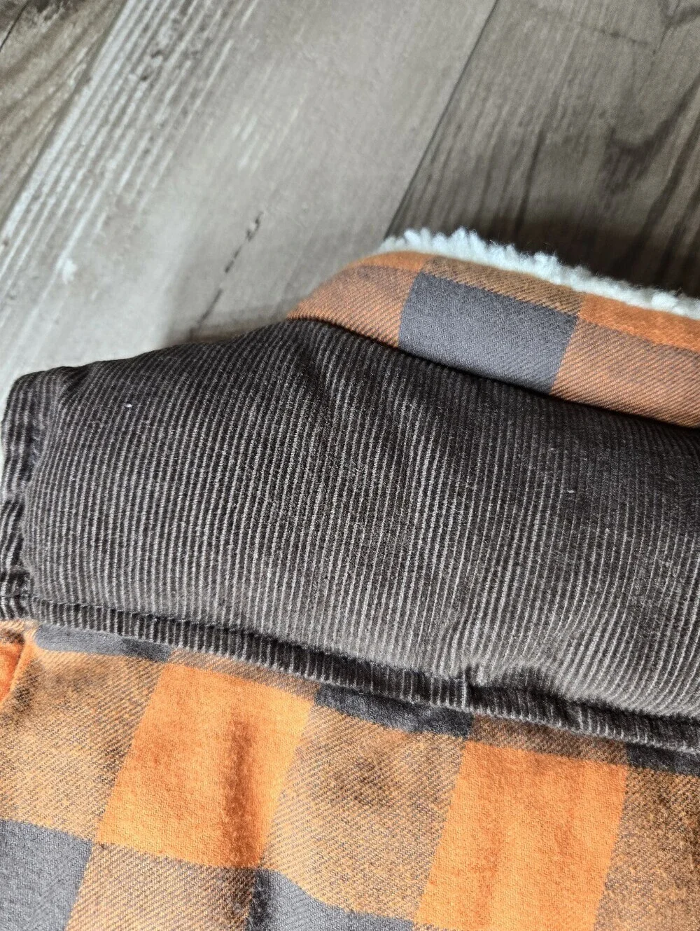 Gymboree Toddler Boy Orange and Brown Buffalo Plaid Puffer Vest Size 2T-3T NWOT